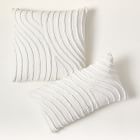 Textured Waves Pillow Cover