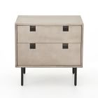 Iron &amp; Acacia 2-Drawer Nightstand (24&quot;)