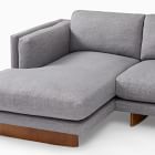 Anton 2-Piece Chaise Sectional (105&quot;) - Wood Legs