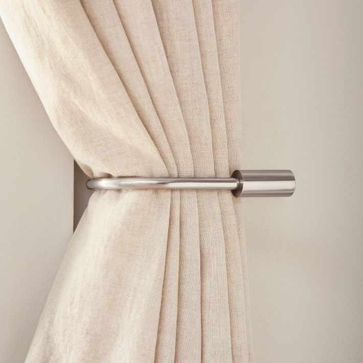 Linen Curtain Tie Backs, Set of 2 / Curtain Holdback / Window