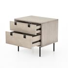 Iron &amp; Acacia 2-Drawer Nightstand (24&quot;)