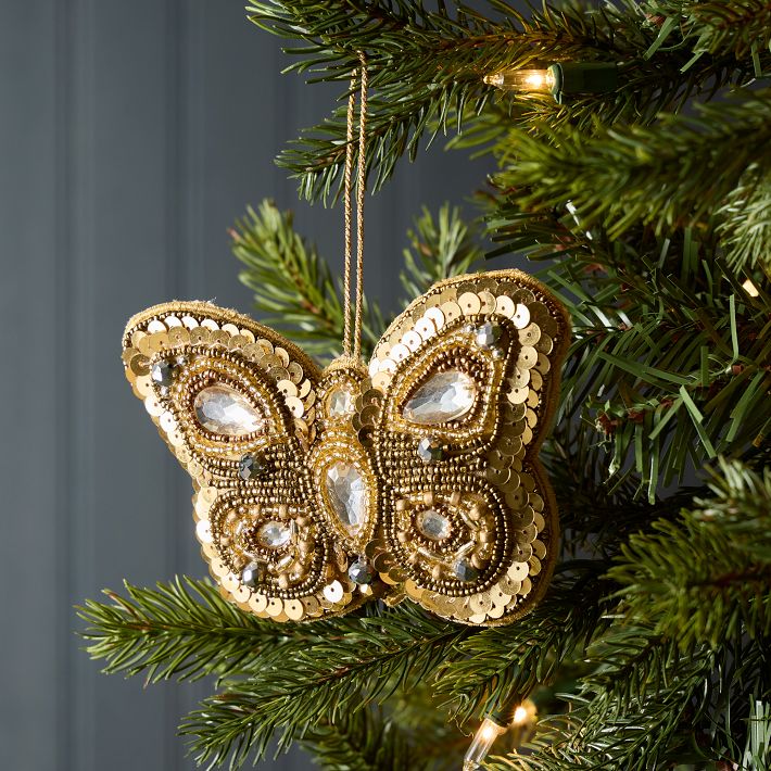 Beaded Butterfly Ornament West Elm