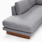 Anton 2-Piece Bumper Chaise Sectional (104&quot;) - Wood Legs