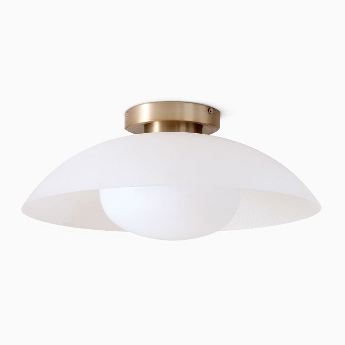 West elm deals flush mount drum