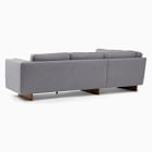 Anton 2-Piece Bumper Chaise Sectional (104&quot;) - Wood Legs