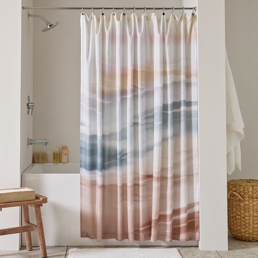 Silky TENCEL™ Dream Shower Curtain West Elm