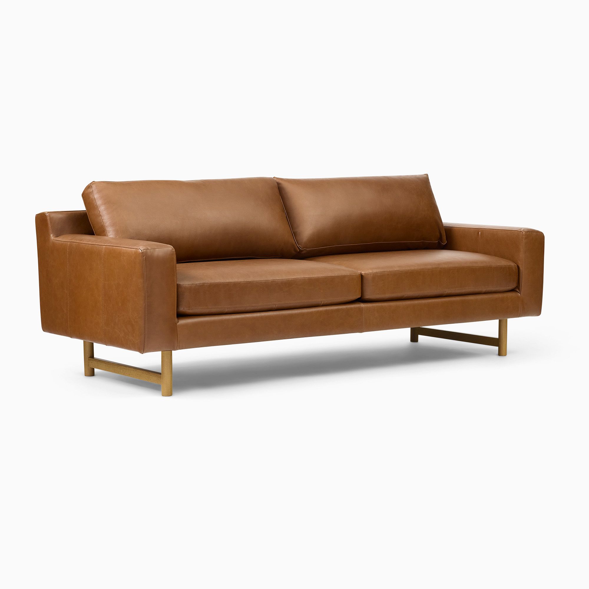 Eddy Leather Sofa (60"–94") | West Elm