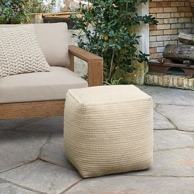 Indoor outdoor deals ottoman pouf