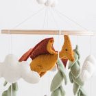 Nivas Collection Felted Dinosaur Mobile