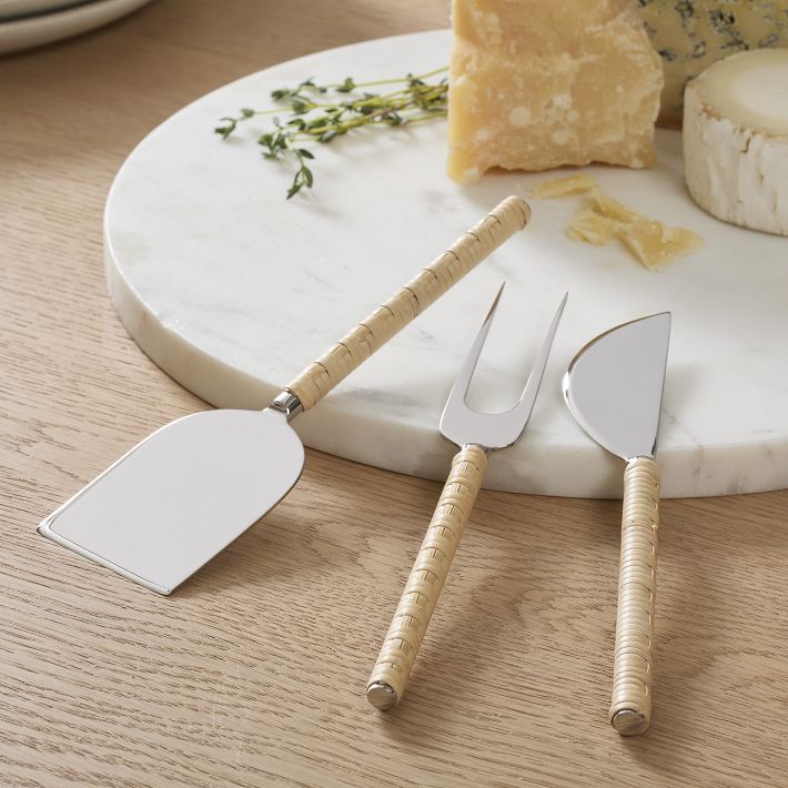 Rattan Cheese Knives (Set of 3)