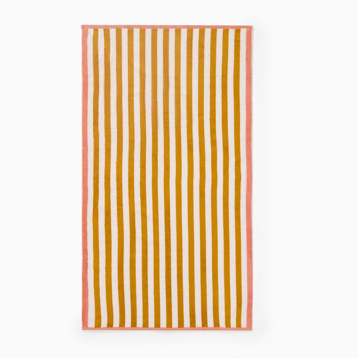 Biarritz Woven Stripe Beach Towel