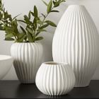 Sanibel White Textured Ceramic Vases