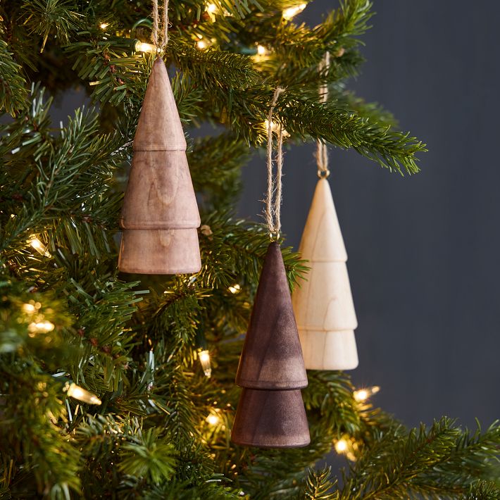 Wood Tree Ornaments