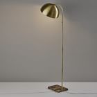 Dome Floor Lamp with Marble Base
