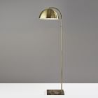 Dome Floor Lamp with Marble Base