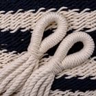 Double Weave Fringed Hammock - Colonial Navy Blue