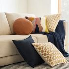 Crewel Geo Check Pillow Cover