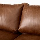Melbourne Leather 2-Piece Bumper Chaise Sectional (116&quot;&ndash;126&quot;)
