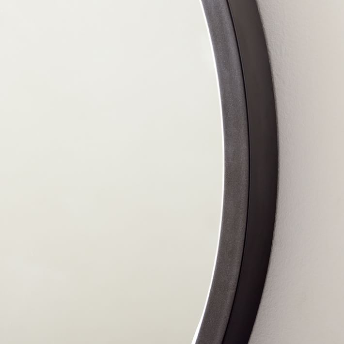 Metal Frame Oval Mirror - 40W x 30H