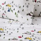 Cotton Percale Holiday Lodge Sheet Set &amp; Pillowcases