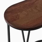 Rivera C-Shaped Side Table - Walnut