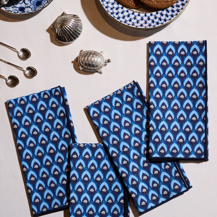 Atelier Saucier Fleur de Bleu Napkins (Set of 4)