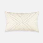 Anchal Project Geometric Stitch Throw Pillow