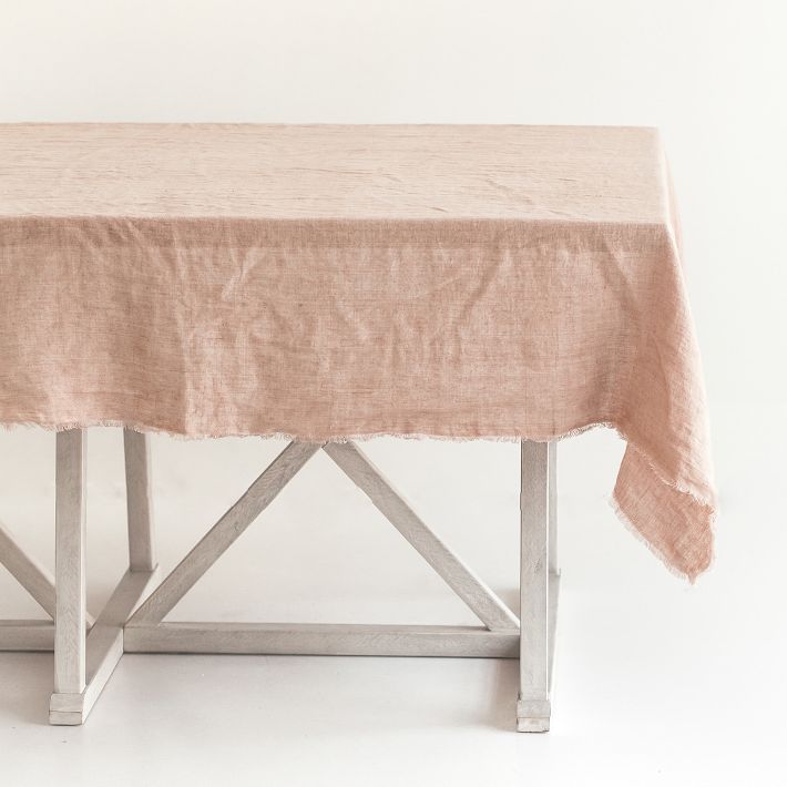 Creative Women Stone Washed Linen Tablecloth Collection West Elm