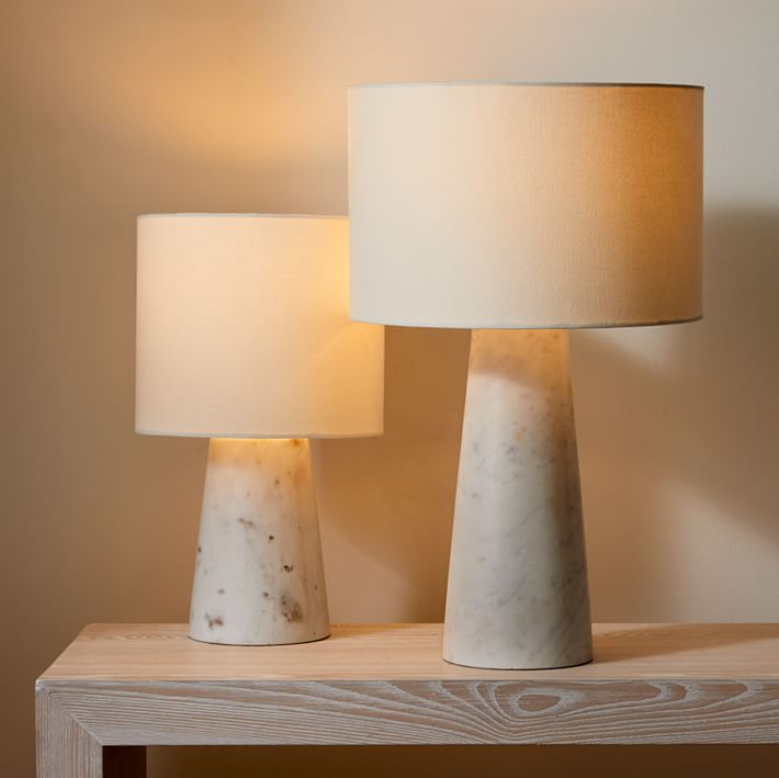 Foundational Marble Table Lamp (17&quot;&ndash;23&quot;)