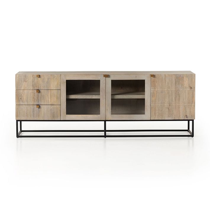 West elm mango wood tv deals stand