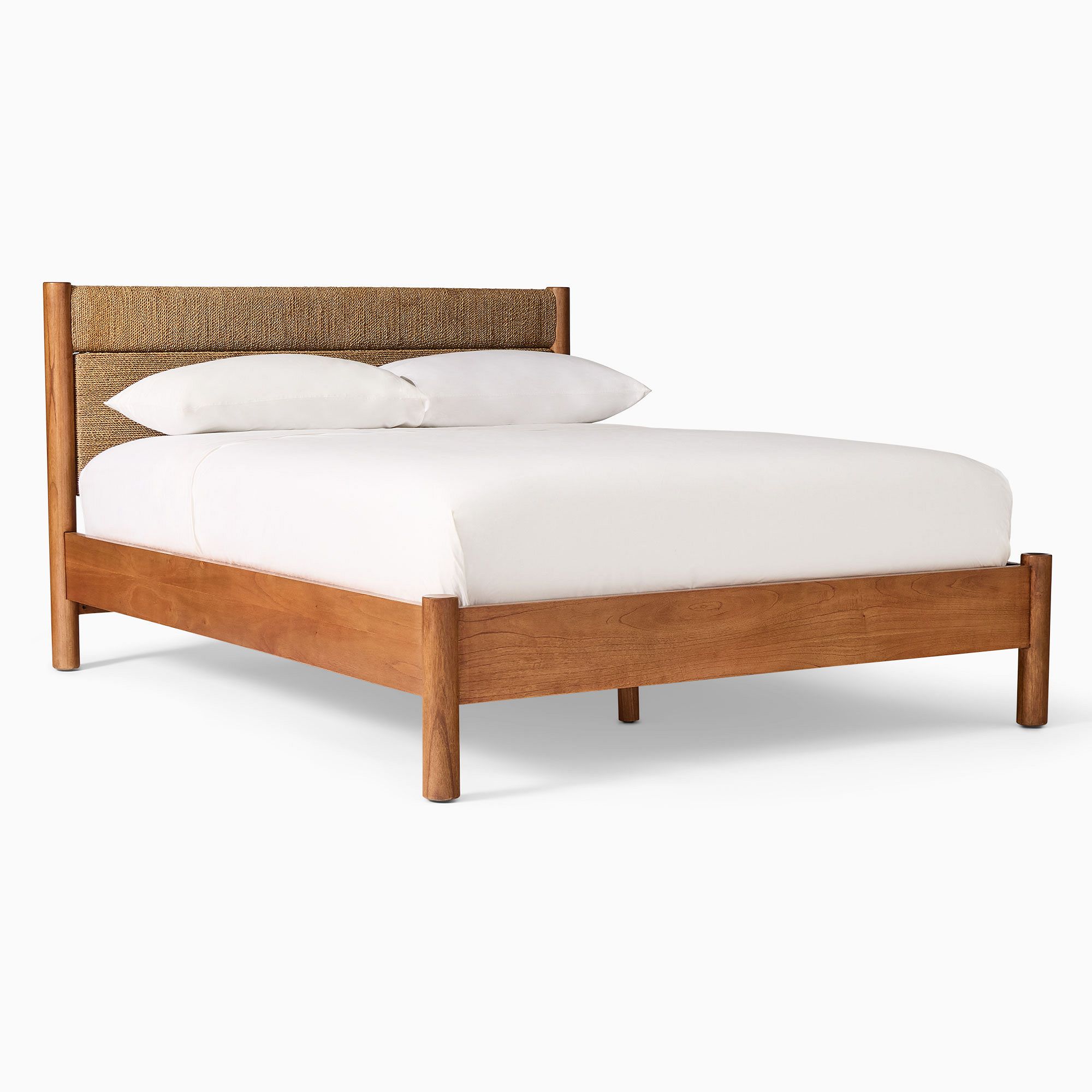 Mylos Woven & Wood Bed | West Elm