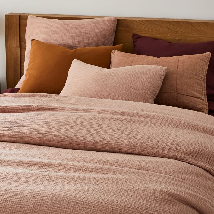 Dreamy Gauze Cotton Duvet Cover - King, Light Sienna