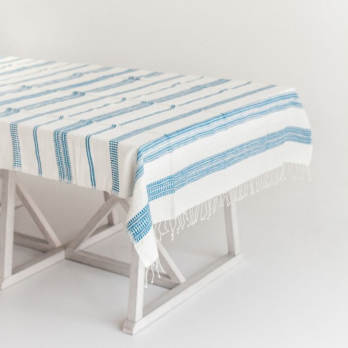 Creative Women Aden Handwoven Cotton Tablecloth | West Elm