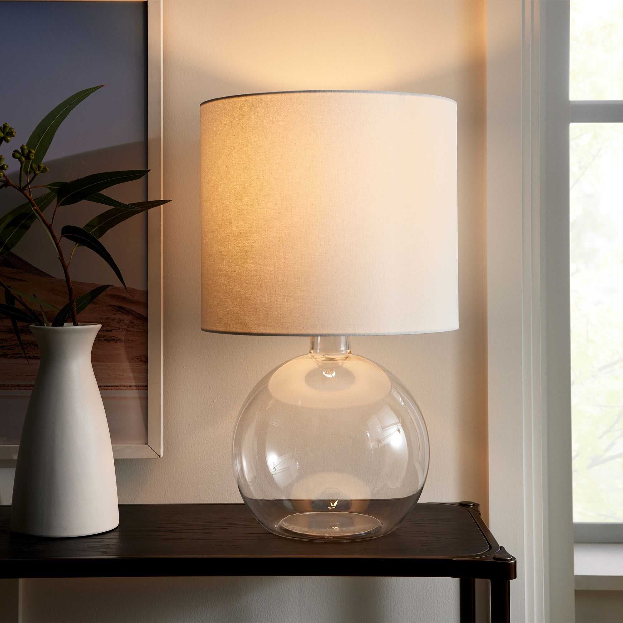 Foundational Glass Table Lamp | Modern Light Fixtures West Elm