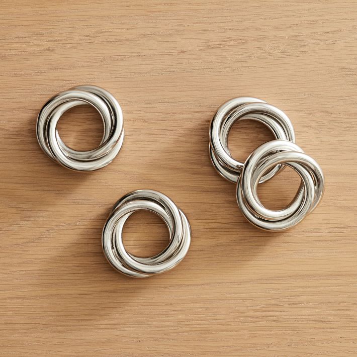 Twisted Napkin Rings - Set of 4