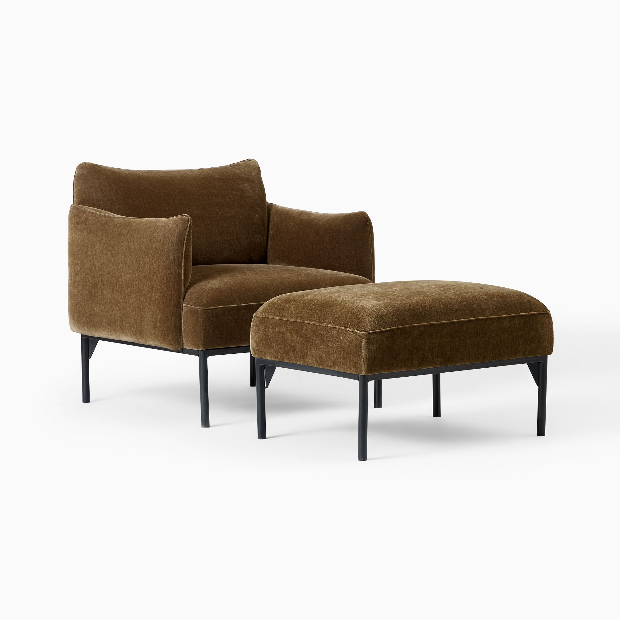 Penn Chair & Ottoman Set | West Elm