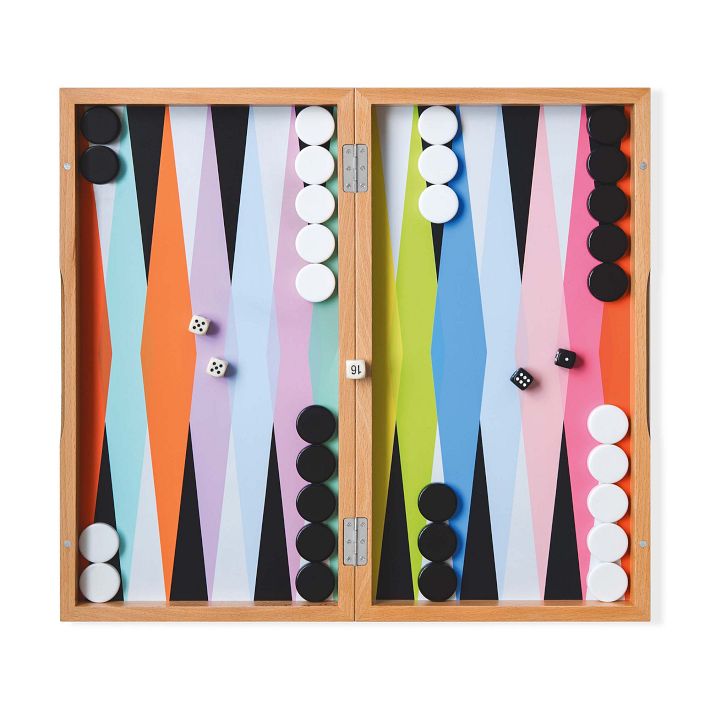 MoMA Colorplay Backgammon Set