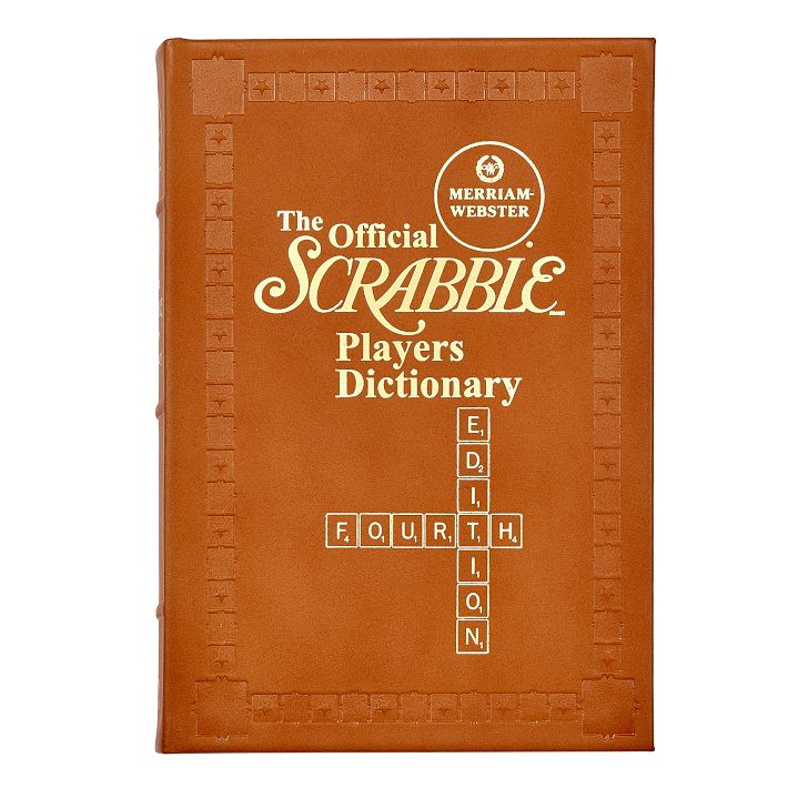 The Official Scrabble Players Dictionary Leather-Bound Book