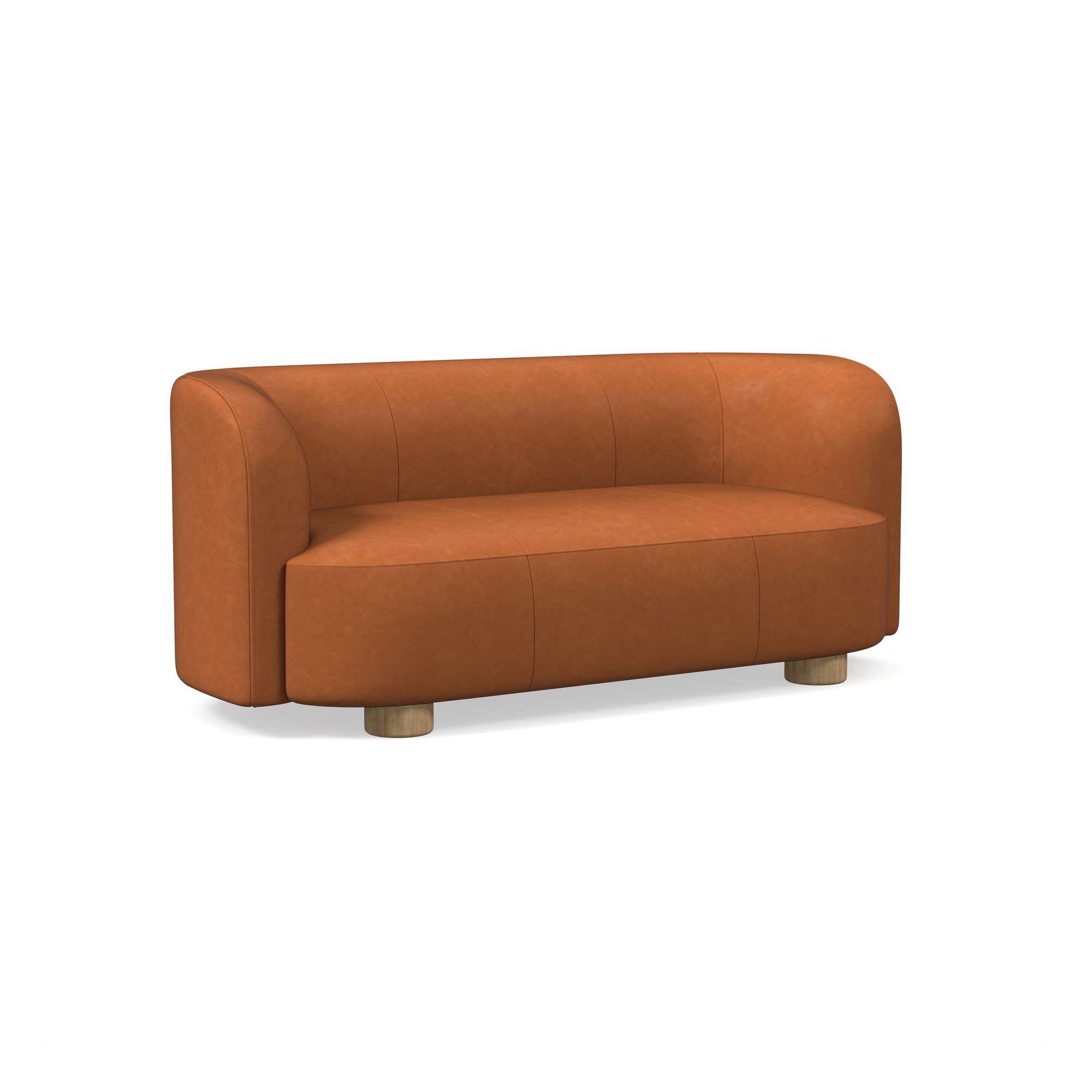 Laurent Leather Sofa (76"–96") | West Elm