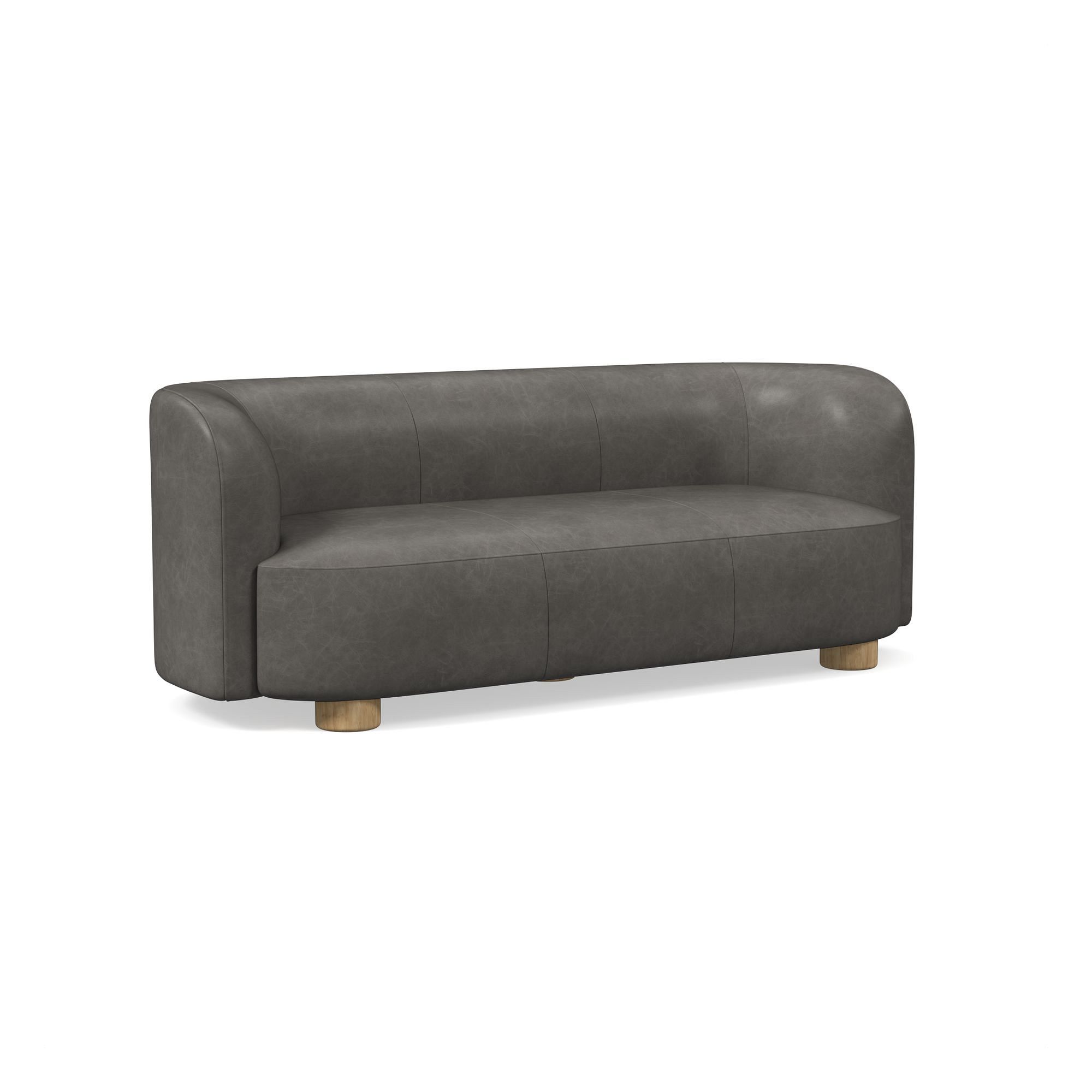 Laurent Leather Sofa (76"–96") | West Elm