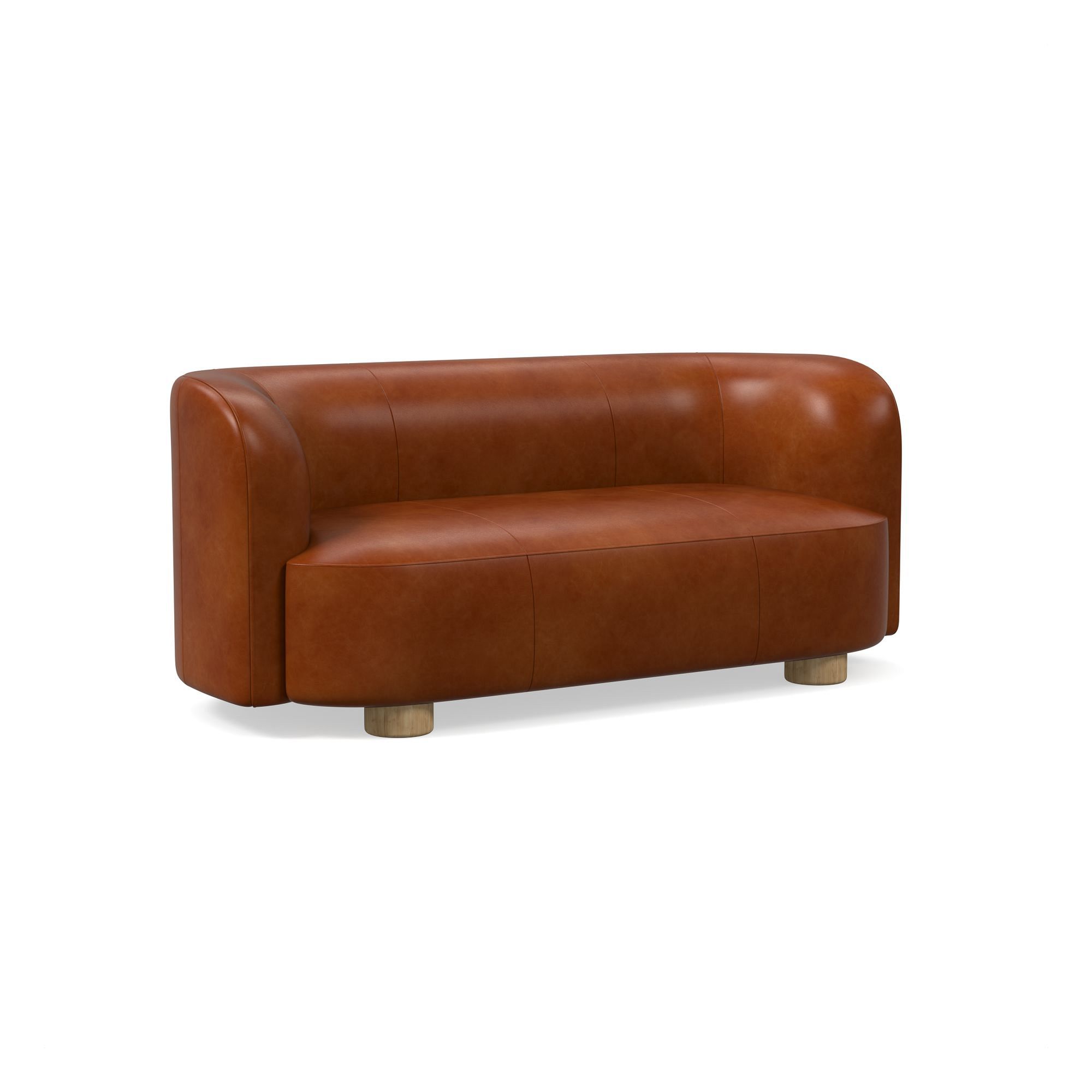 Laurent Leather Sofa (76"–96") | West Elm