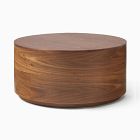 Volume Round Drum Coffee Table (36&quot;&ndash;44&quot;) - Wood