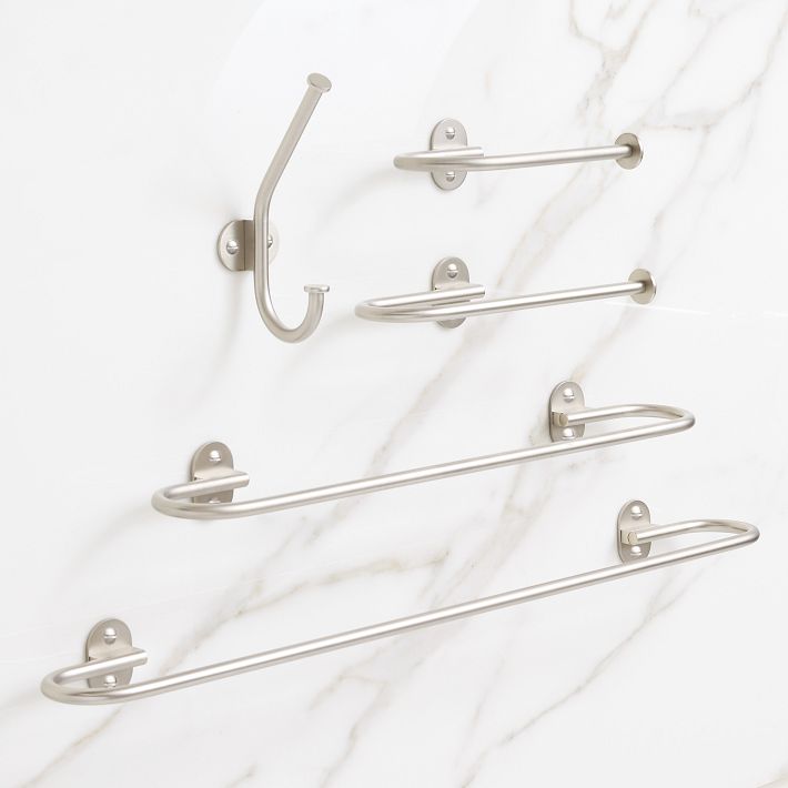 Elton Bathroom Hardware Brushed Nickel West Elm