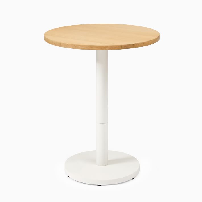 Small Wood Top Round Bistro Table - Sand