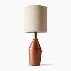 Asymmetry Ceramic Table Lamp (31&quot;) - Reactive Rust