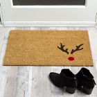 Nickel Designs Hand-Painted Doormat - Reindeer