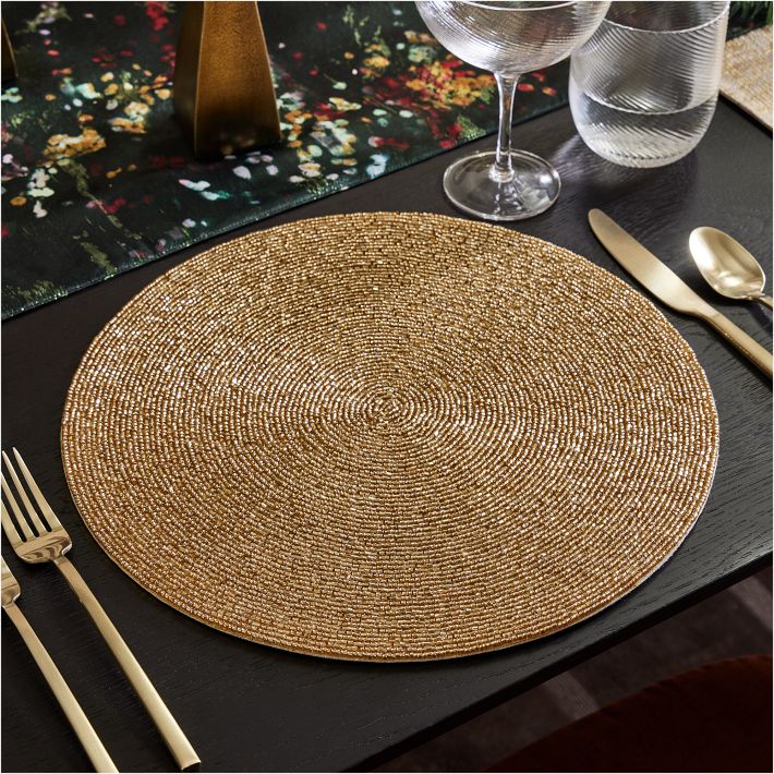 Glass Beaded Linens Placemats