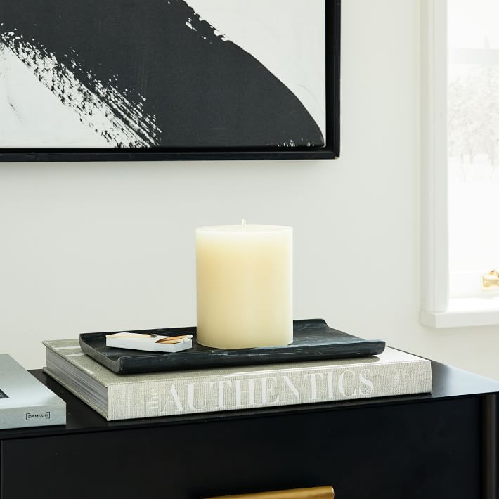 Unscented Wax Pillar Candle - 4"D X 4.5"H (set of 6)