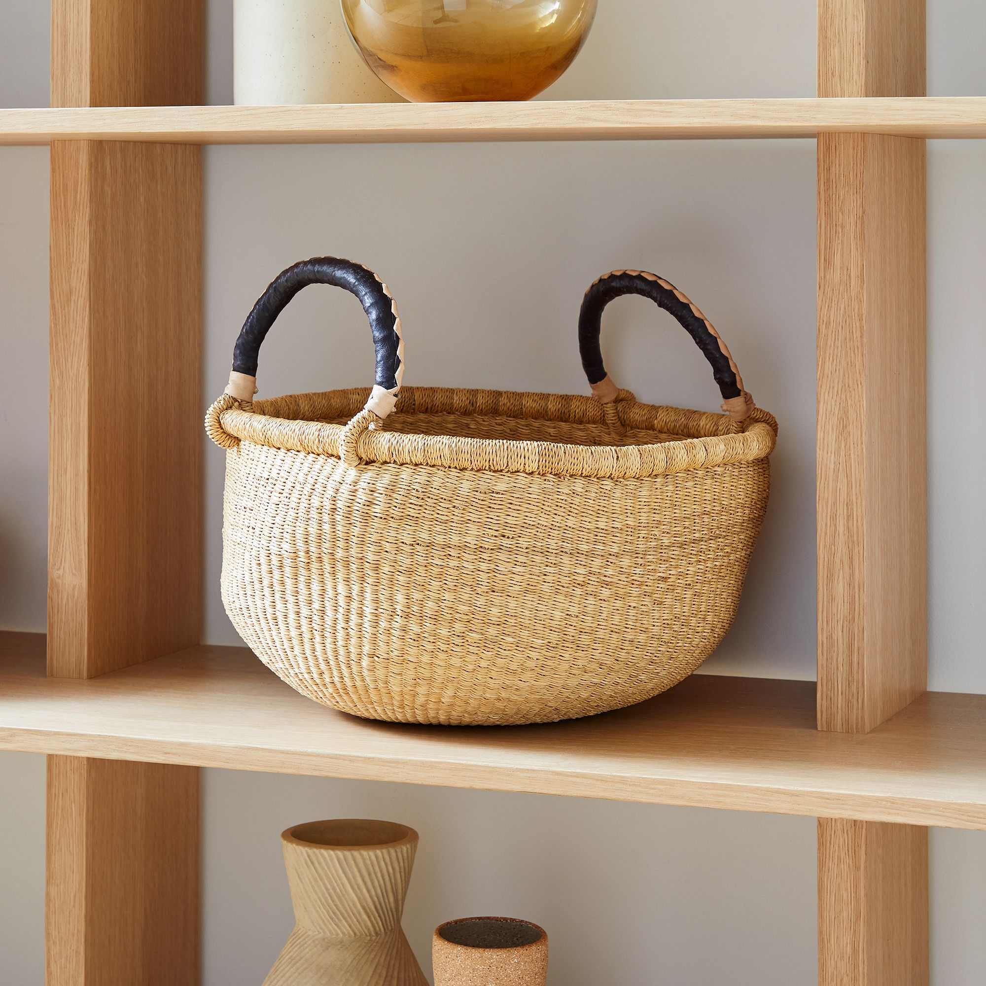 Big Blue Moma Bolga Baskets | West Elm