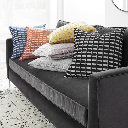 Cut Velvet Archways Pillow Cover Clearance West Elm